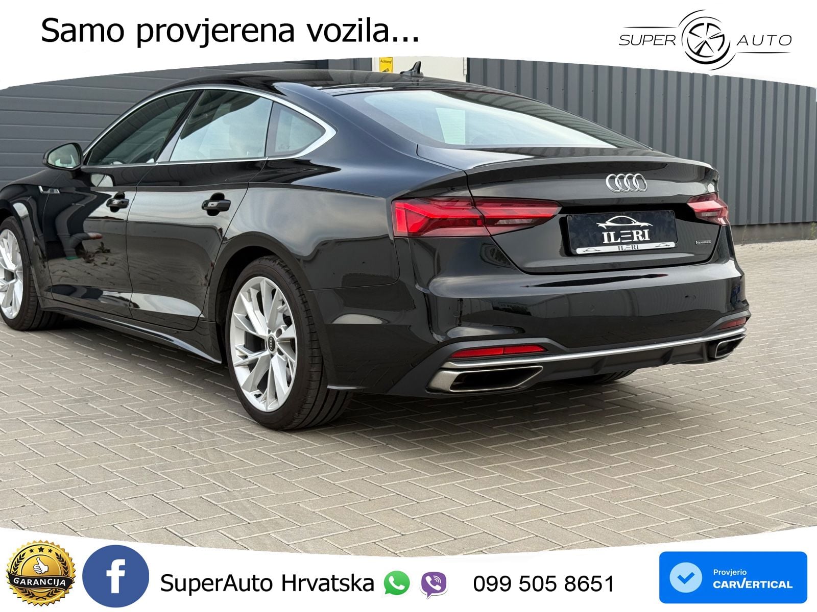 Audi A5 Sportback 40 TDI (204 KS) quattro S tronic S line LED+GR SJED+ACC