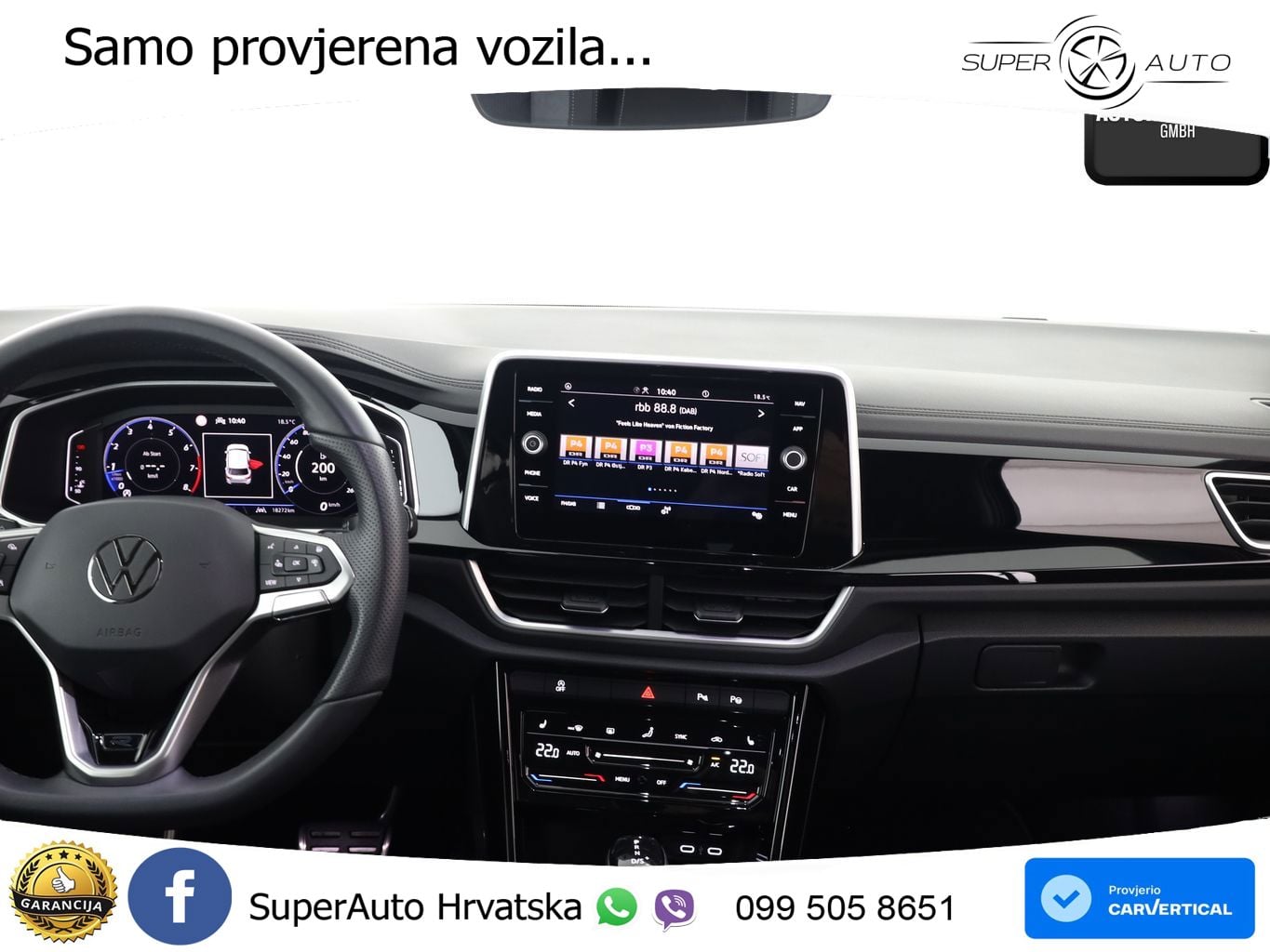Volkswagen T-Roc 1.5 TSI (150 KS) DSG R-Line LED+GR SJED+ACC