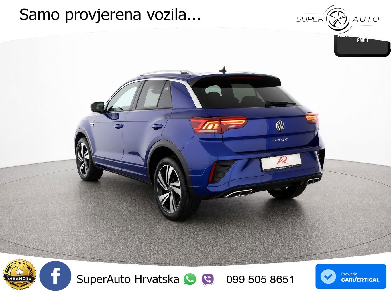 Volkswagen T-Roc 1.5 TSI (150 KS) DSG R-Line LED+GR SJED+ACC