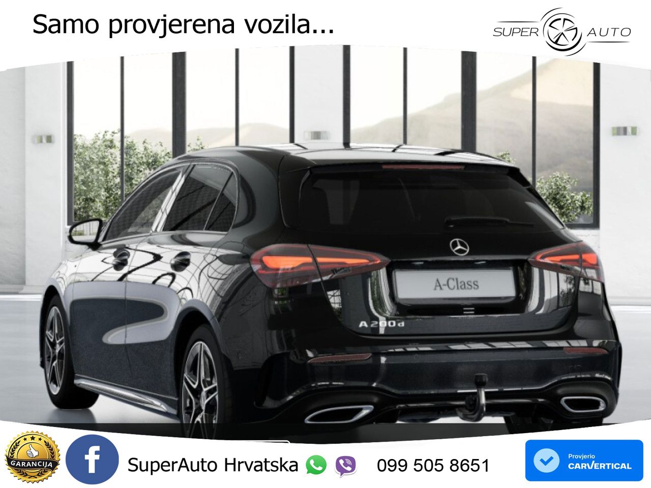 Mercedes-Benz A 200d 8G-DCT AMG LED+GR SJED+ACC