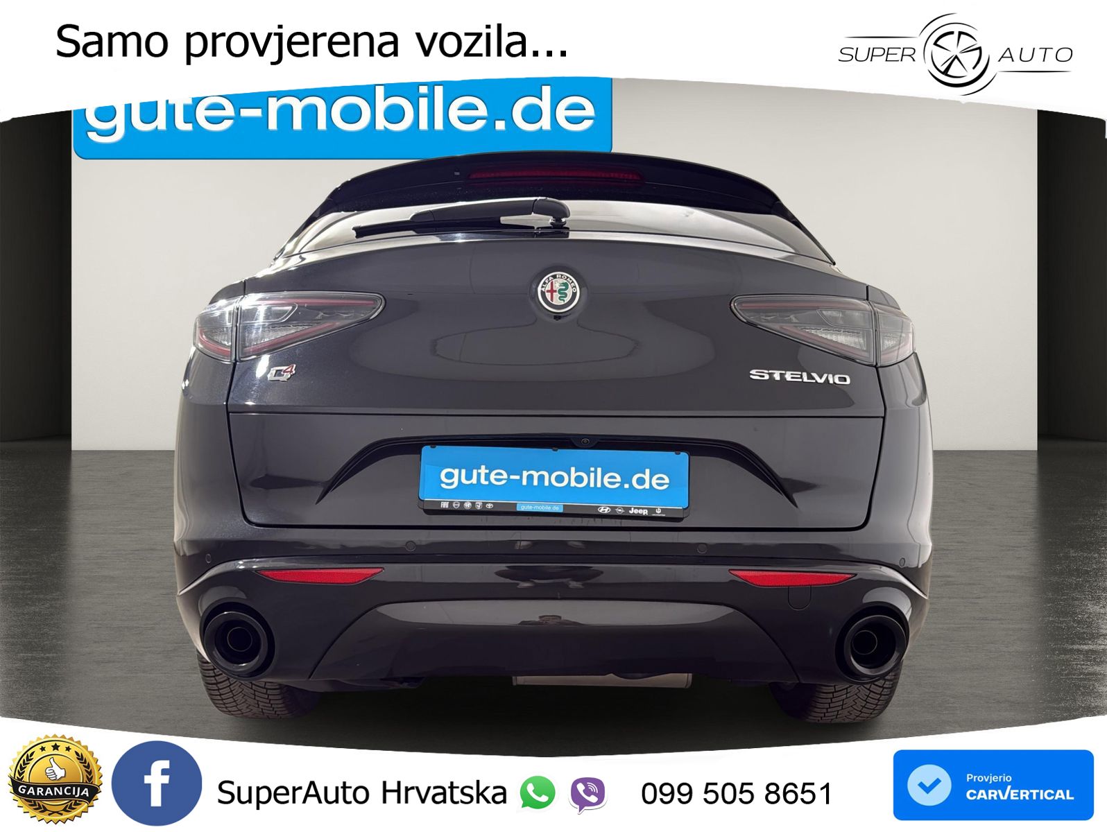 Alfa Romeo Stelvio 2.2 MultiJet II (210 KS) Q4 Automatic MATRIX+GR SJED+KAM