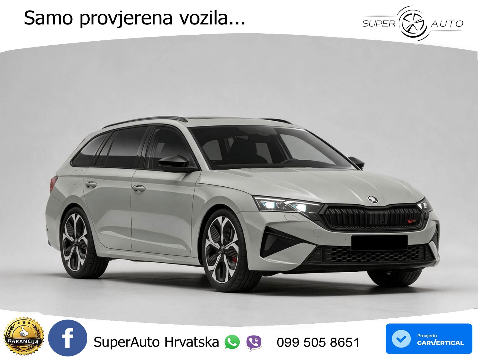 Škoda Octavia Combi RS 2.0 TSI (265 KS) DSG MATRIX+GR SJED+KAM