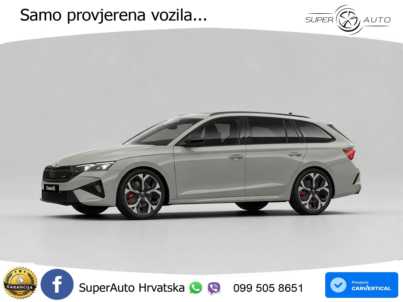 Škoda Octavia Combi RS 2.0 TSI (265 KS) DSG MATRIX+GR SJED+KAM