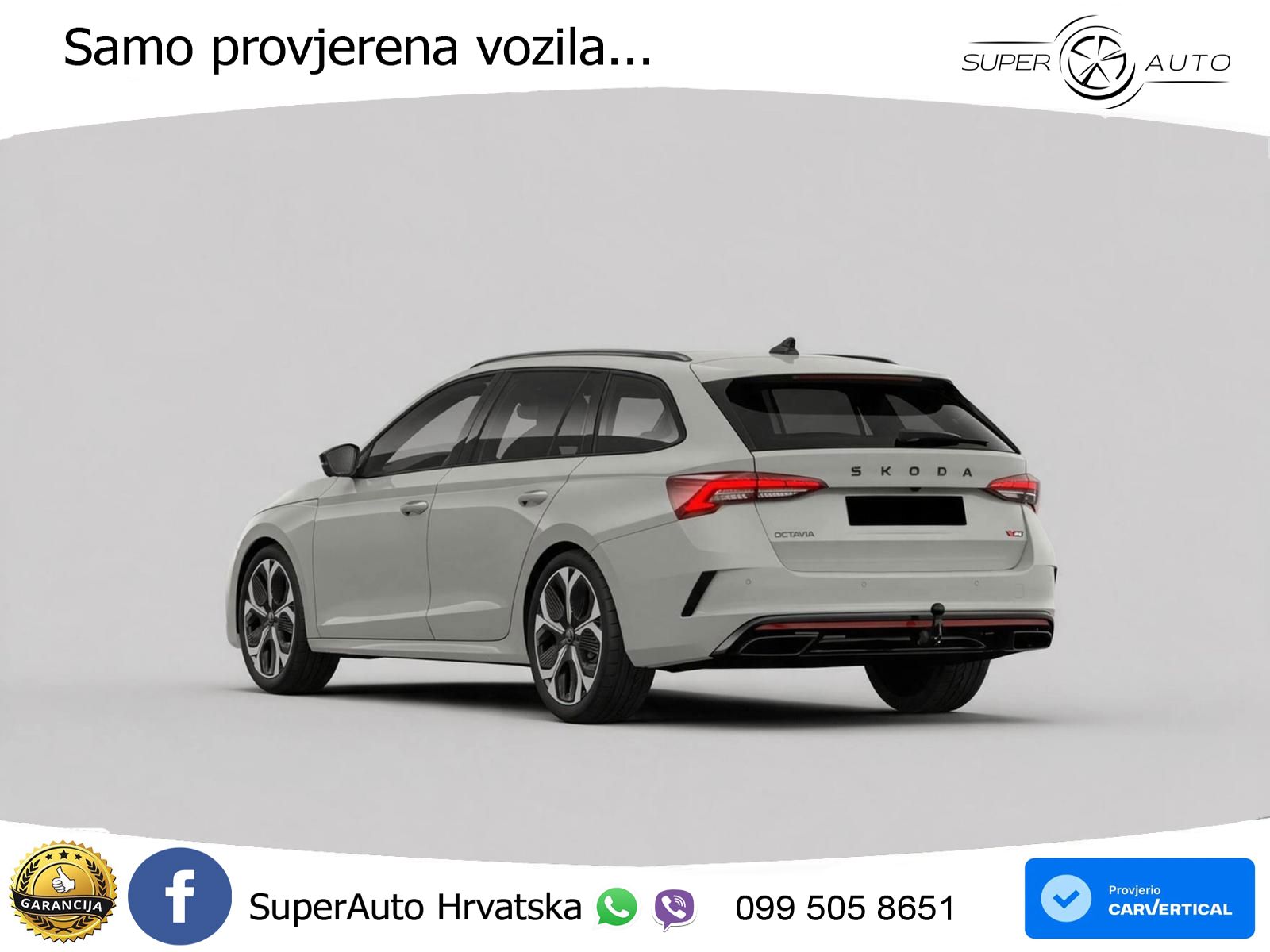 Škoda Octavia Combi RS 2.0 TSI (265 KS) DSG MATRIX+GR SJED+KAM