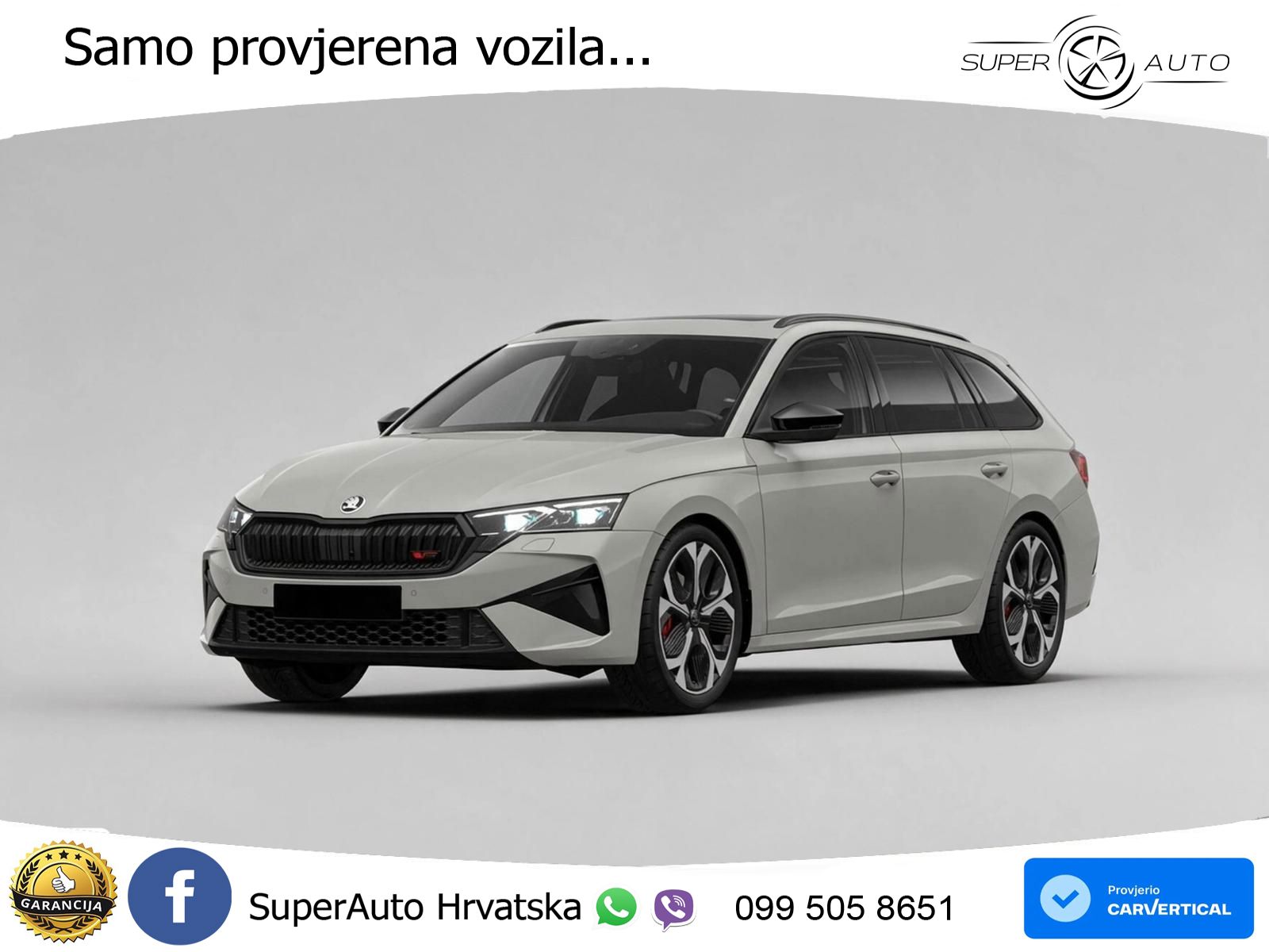Škoda Octavia Combi RS 2.0 TSI (265 KS) DSG MATRIX+GR SJED+KAM