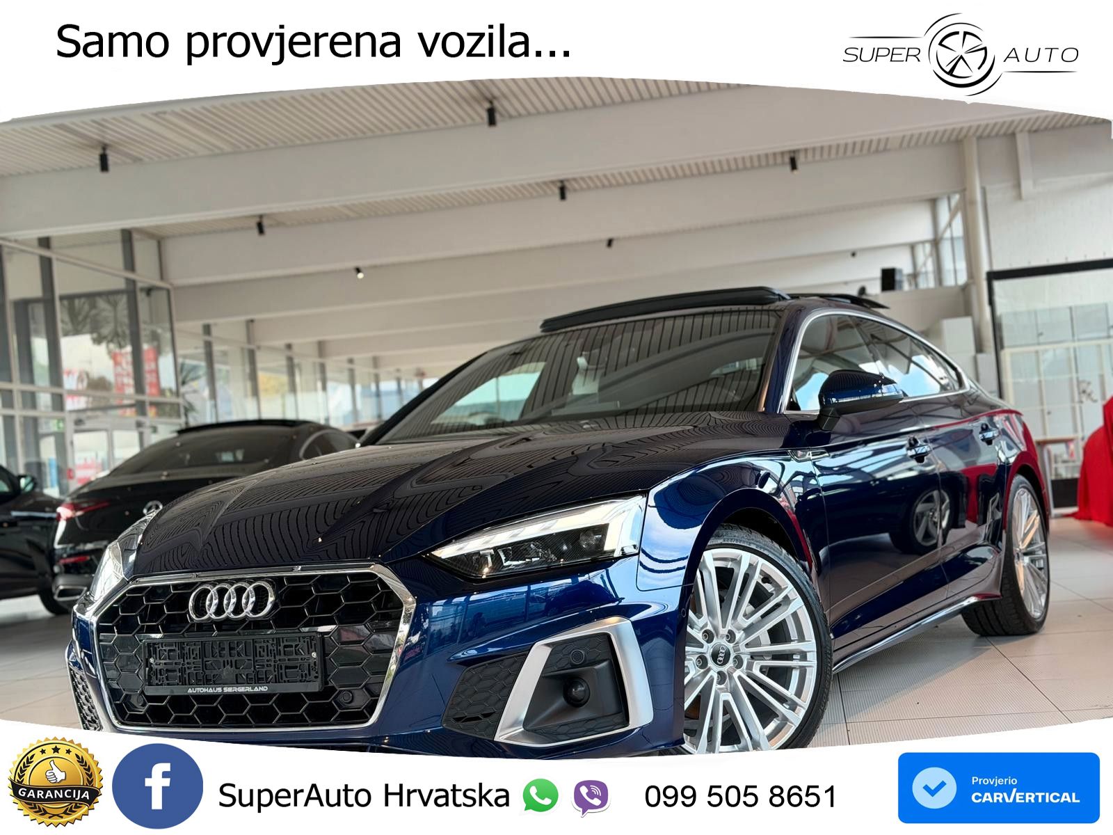 Audi A5 Sportback 40 TDI (204 KS) S tronic S line LED+GR SJED+ACC
