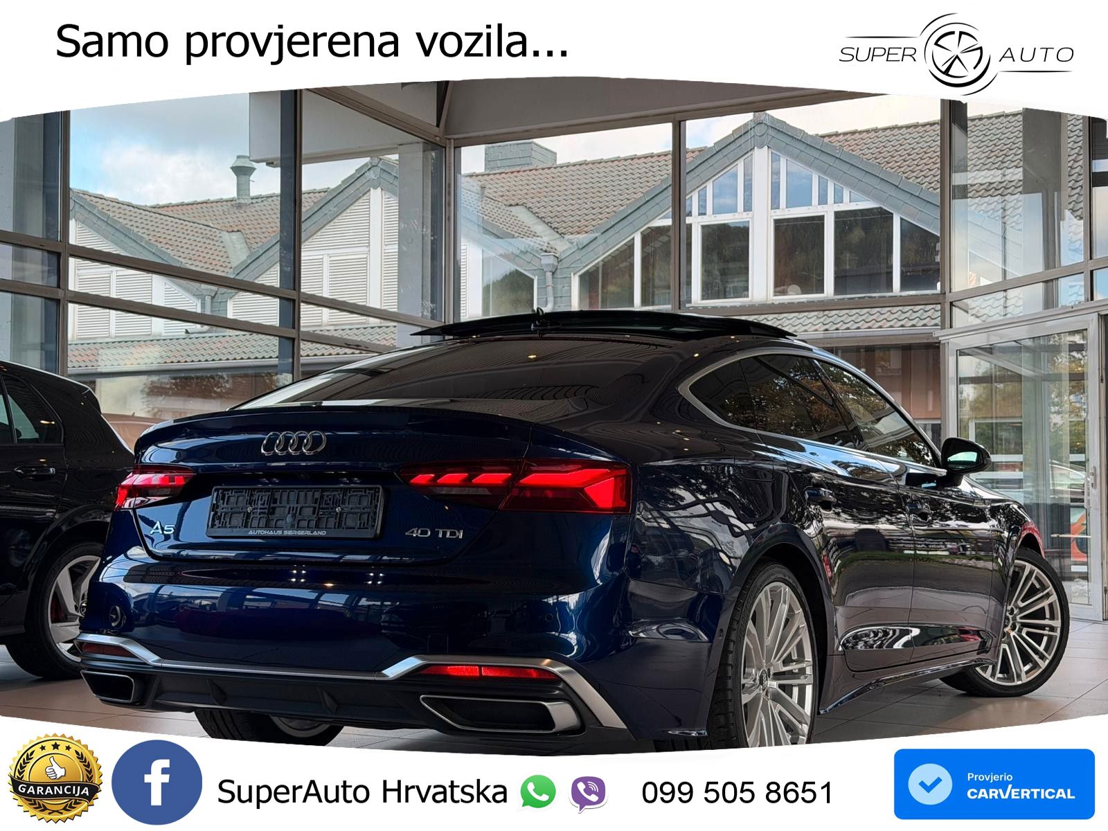 Audi A5 Sportback 40 TDI (204 KS) S tronic S line LED+GR SJED+ACC