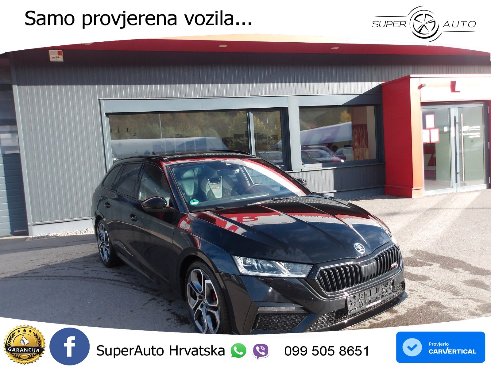 Škoda Octavia Combi RS 2.0 TDI (200 KS) 4x4 DSG LED+GR SJED+ACC