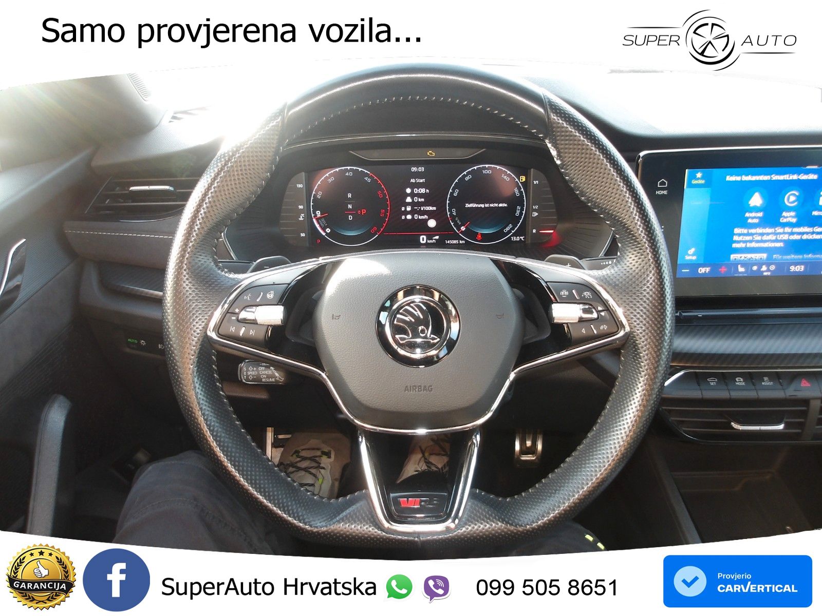 Škoda Octavia Combi RS 2.0 TDI (200 KS) 4x4 DSG LED+GR SJED+ACC