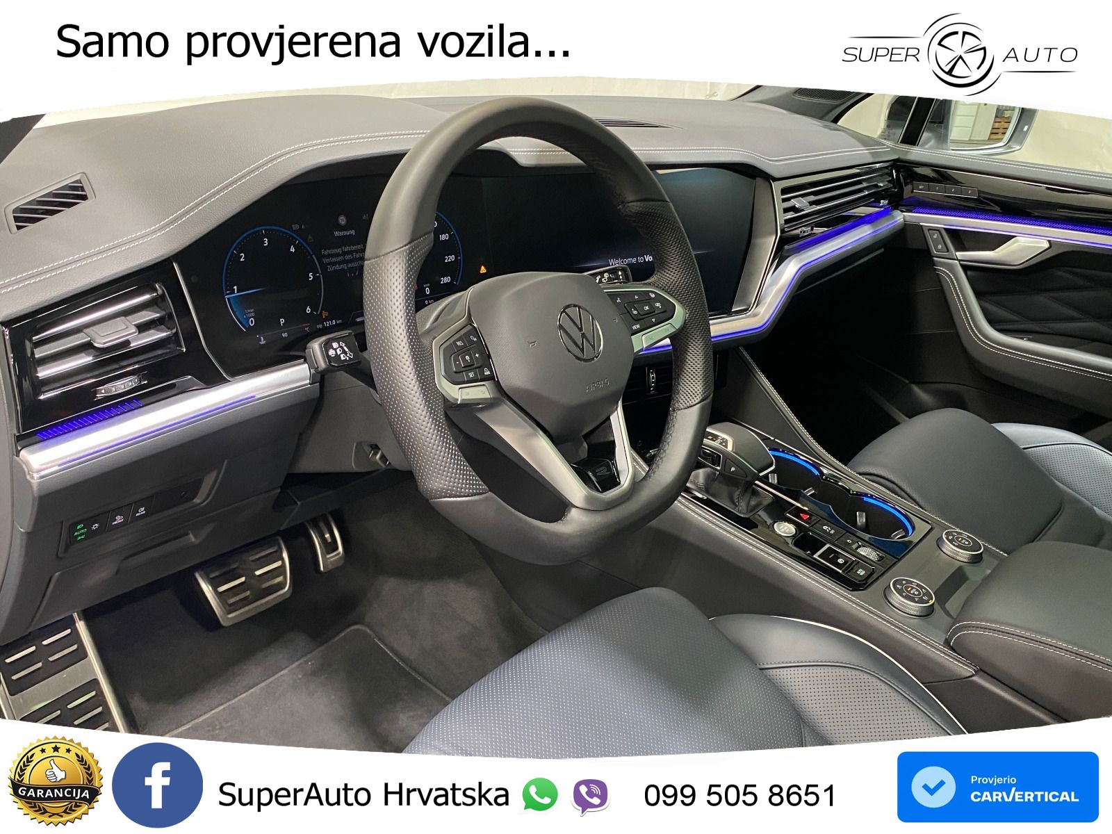 Volkswagen Touareg 3.0 V6 TDI (286 KS) 4MOTION Tiptronic ZRAČNI+ACC+GR SJED+KAM+PANO