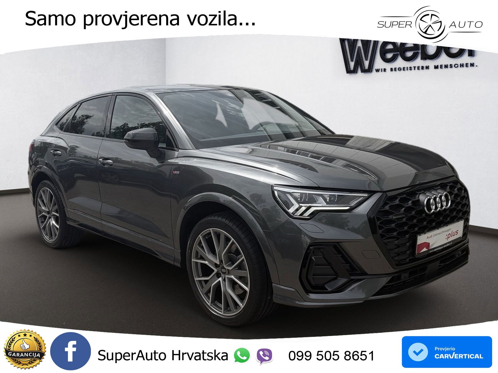 Audi Q3 II Sportback 40 TFSI (190 KS) quattro S tronic S line MATRIX+GR SJED+KAM