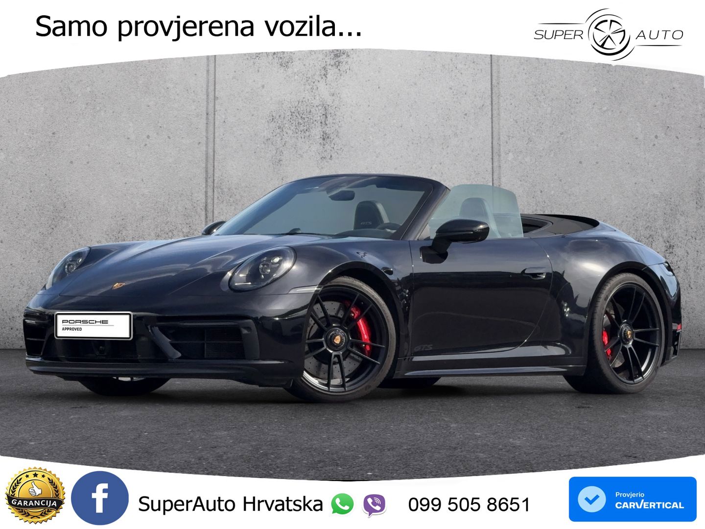 Porsche 911 Carrera 4 GTS Cabriolet 3.0 (480 KS) PDK LED+GR SJED+ACC
