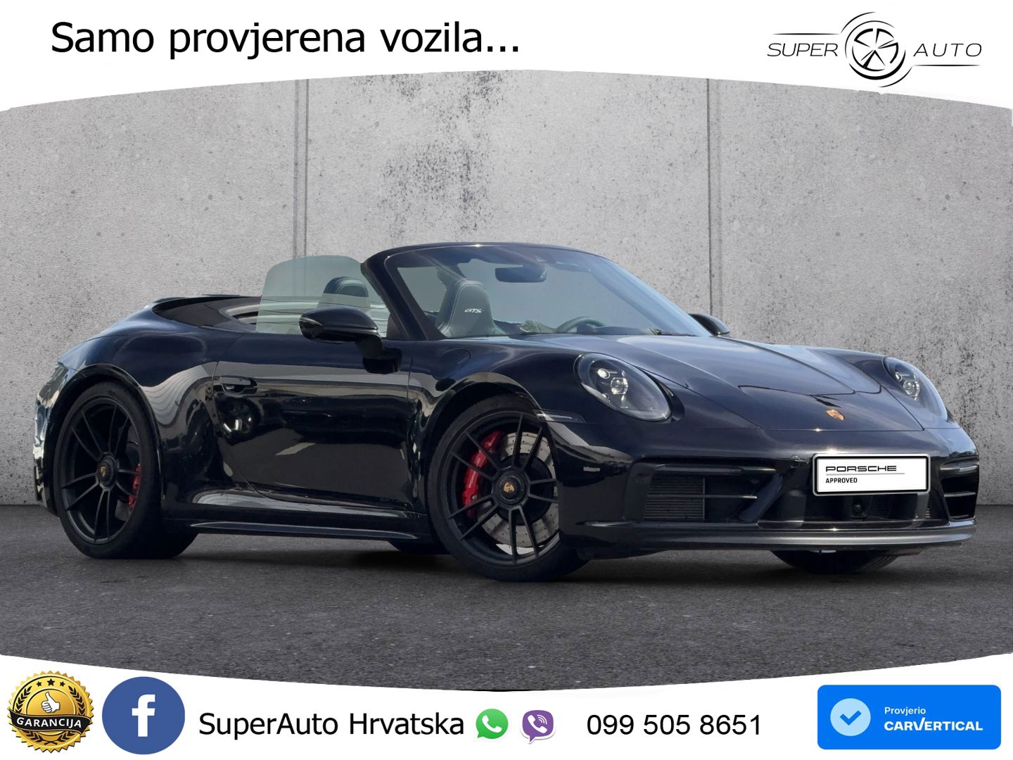 Porsche 911 Carrera 4 GTS Cabriolet 3.0 (480 KS) PDK LED+GR SJED+ACC
