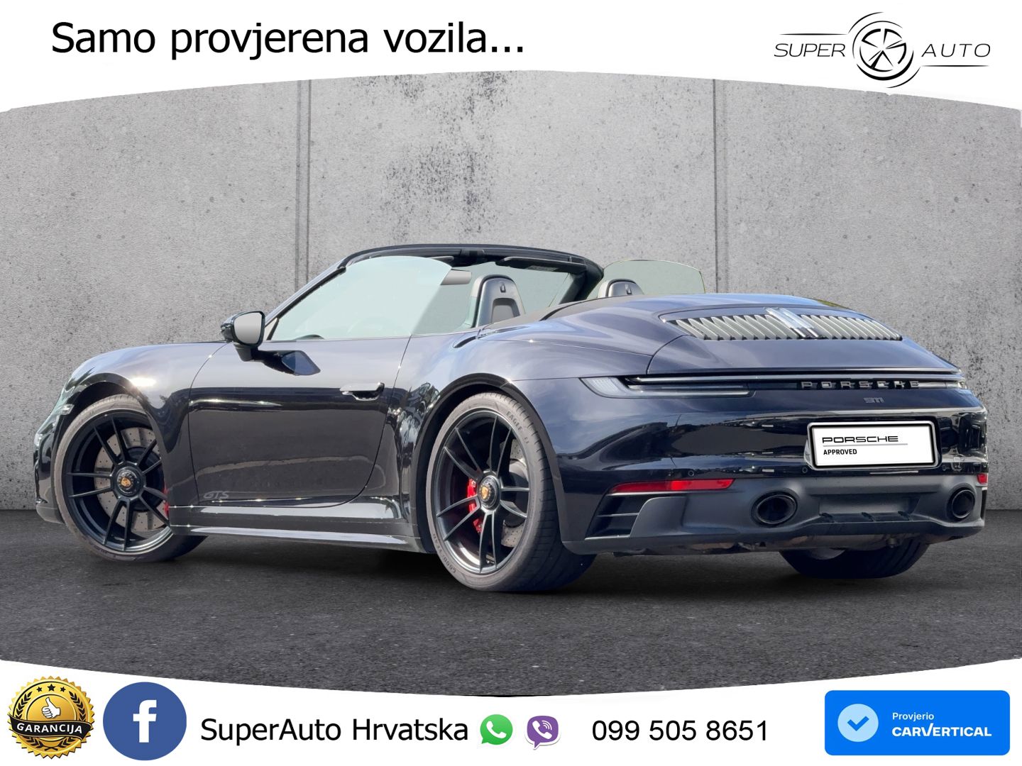 Porsche 911 Carrera 4 GTS Cabriolet 3.0 (480 KS) PDK LED+GR SJED+ACC