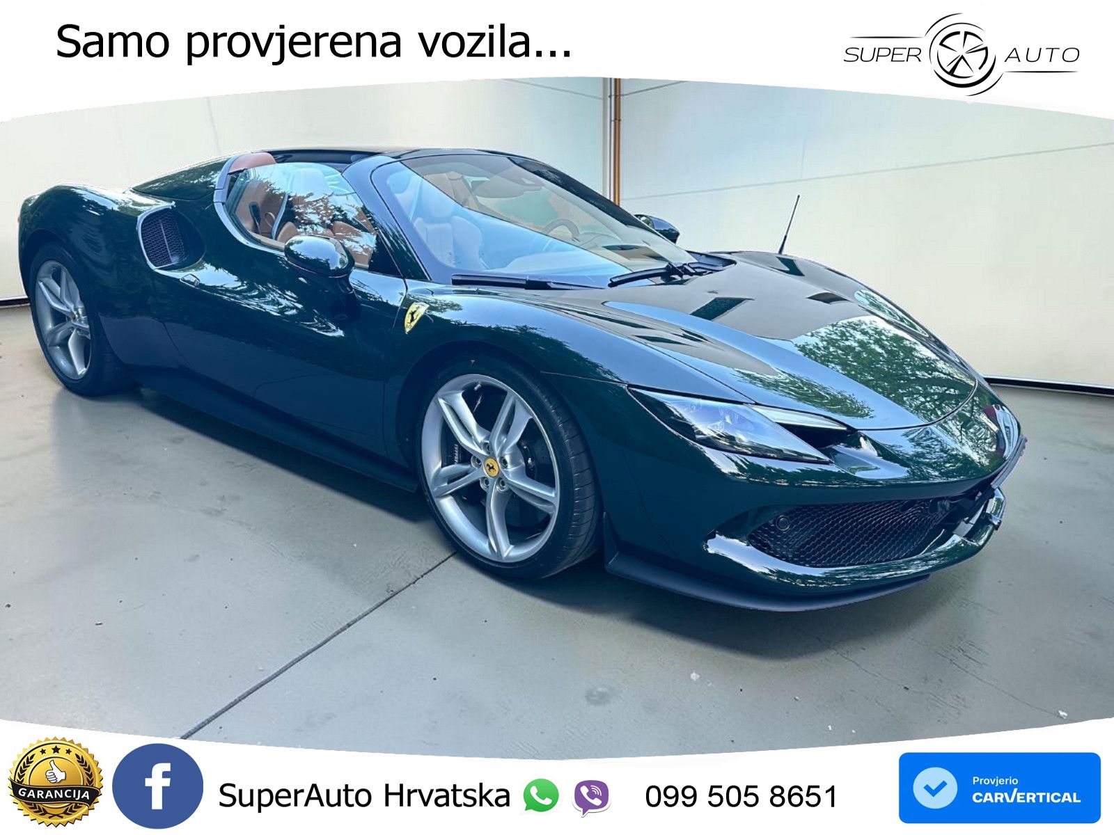 Ferrari 296 GTS 3.0 V6 (830 KS) F1 DCT LED+ACC