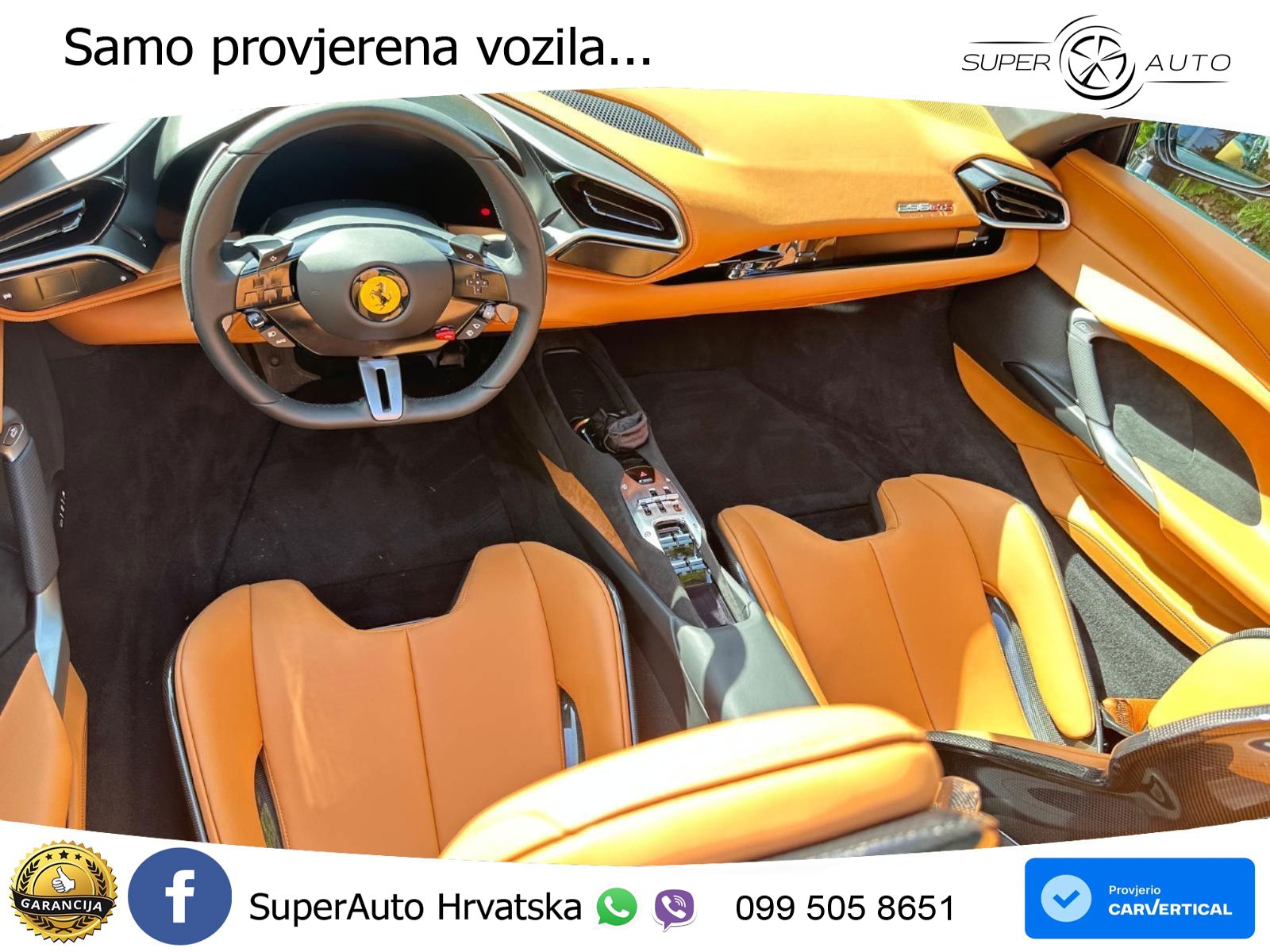 Ferrari 296 GTS 3.0 V6 (830 KS) F1 DCT LED+ACC