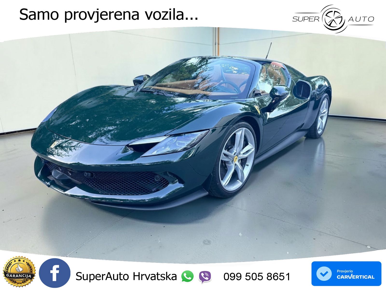 Ferrari 296 GTS 3.0 V6 (830 KS) F1 DCT LED+ACC