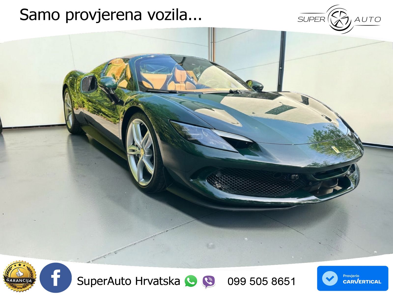 Ferrari 296 GTS 3.0 V6 (830 KS) F1 DCT LED+ACC