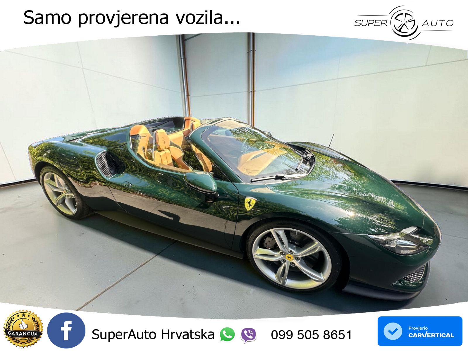 Ferrari 296 GTS 3.0 V6 (830 KS) F1 DCT LED+ACC