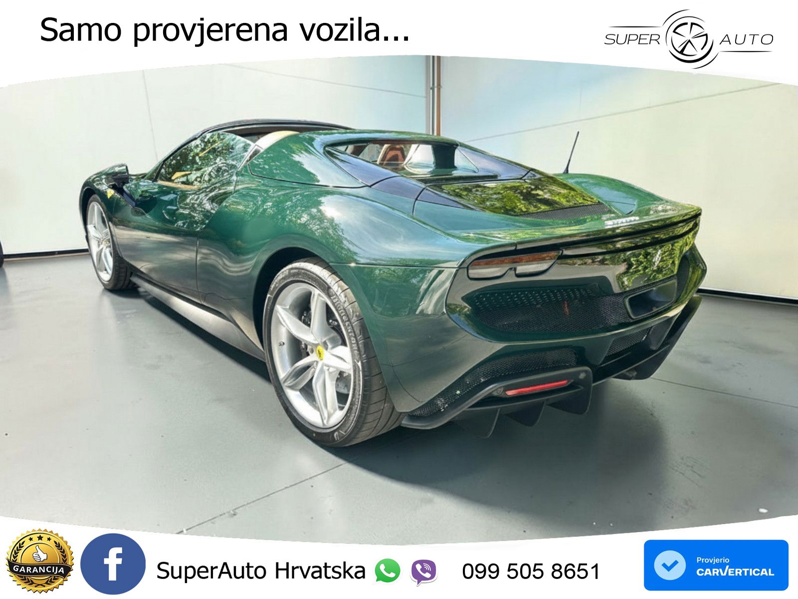 Ferrari 296 GTS 3.0 V6 (830 KS) F1 DCT LED+ACC
