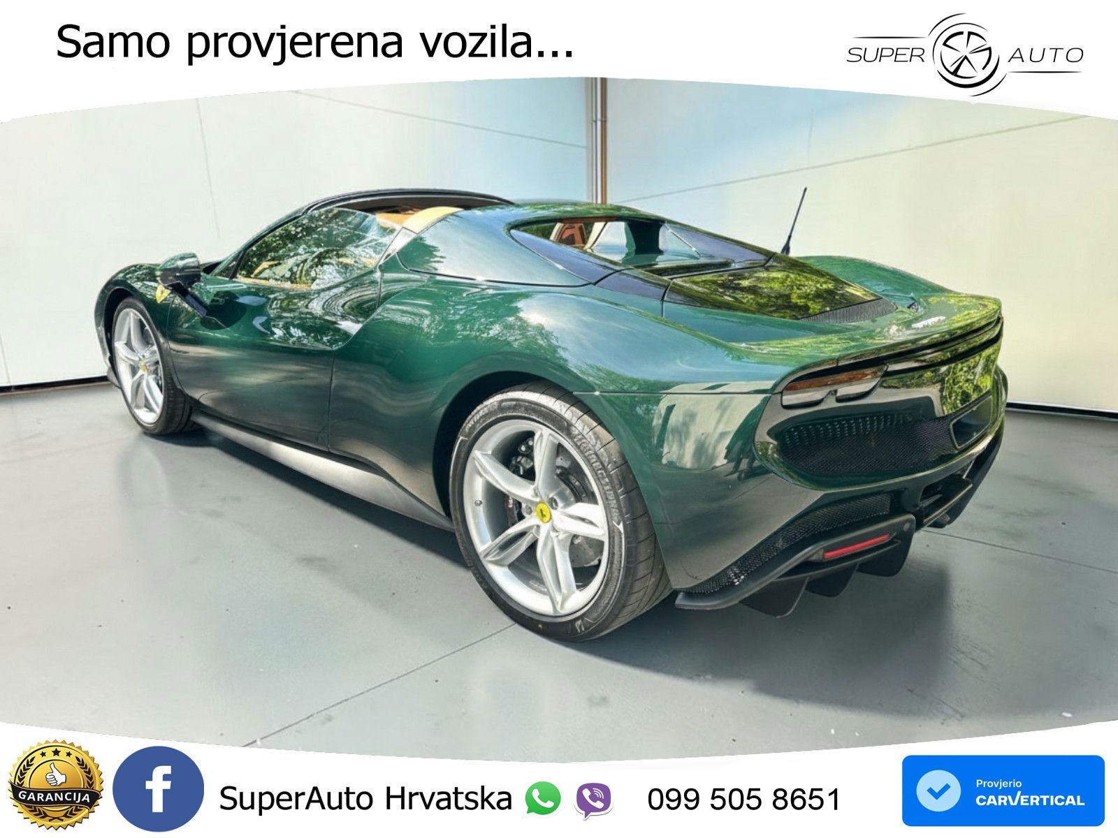 Ferrari 296 GTS 3.0 V6 (830 KS) F1 DCT LED+ACC