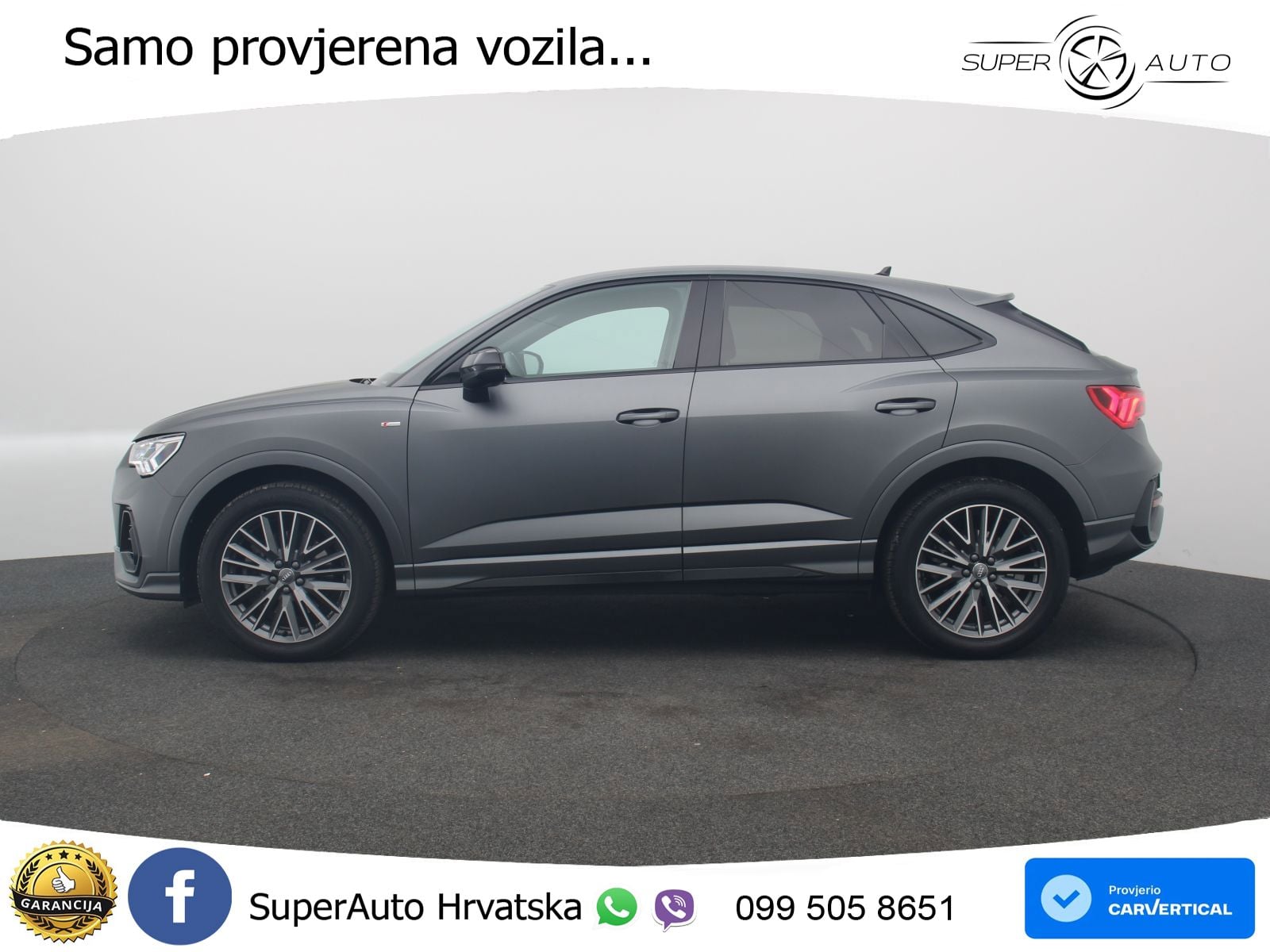 Audi Q3 Sportback 45 TFSI (245 KS) quattro S tronic S line LED+GR SJED+ACC