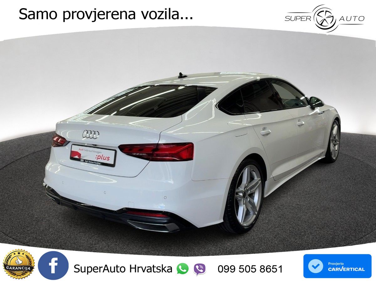 Audi A5 Sportback  40 TFSI (204 KS) S tronic S line LED+GR SJED+ACC