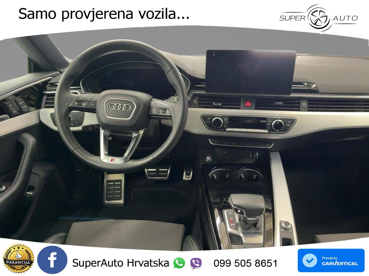 Audi A5 Sportback  40 TFSI (204 KS) S tronic S line LED+GR SJED+ACC