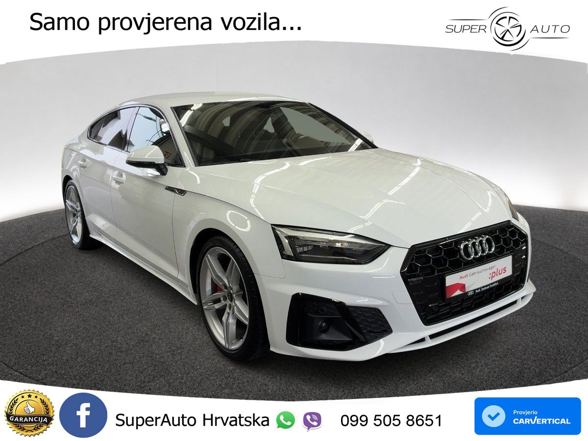 Audi A5 Sportback  40 TFSI (204 KS) S tronic S line LED+GR SJED+ACC