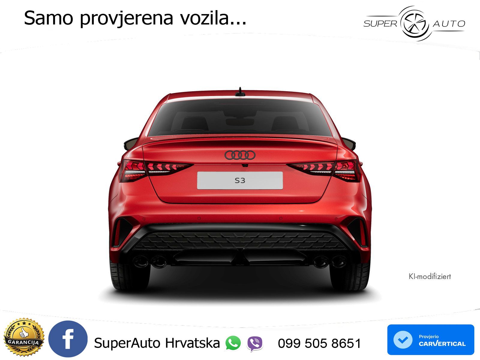 Audi S3 Limuzina 2.0 TFSI (333 KS) quattro S tronic MATRIX+GR SJED+KAM