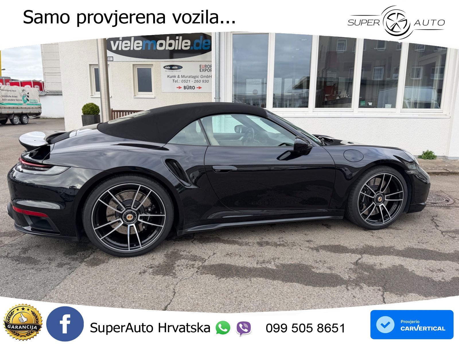 Porsche 911 Turbo Cabriolet 3.8 (580 KS) PDK ZRAČNI+ACC+GR SJED+KAM