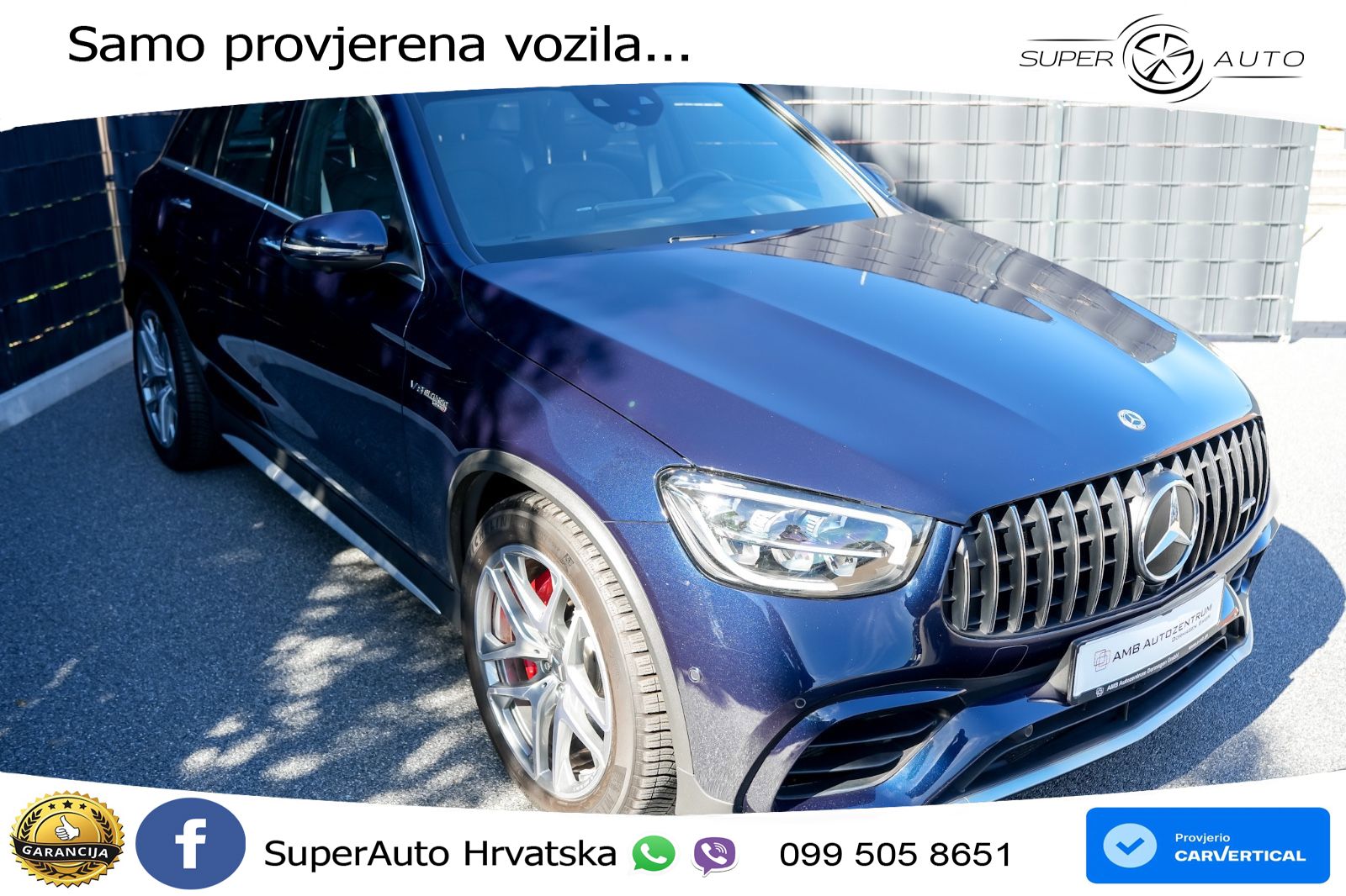 Mercedes AMG GLC 63 S V8 (510 KS) 4MATIC+ MCT LED+GR SJED+ACC