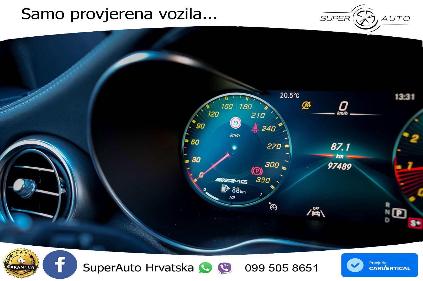 Mercedes AMG GLC 63 S V8 (510 KS) 4MATIC+ MCT LED+GR SJED+ACC
