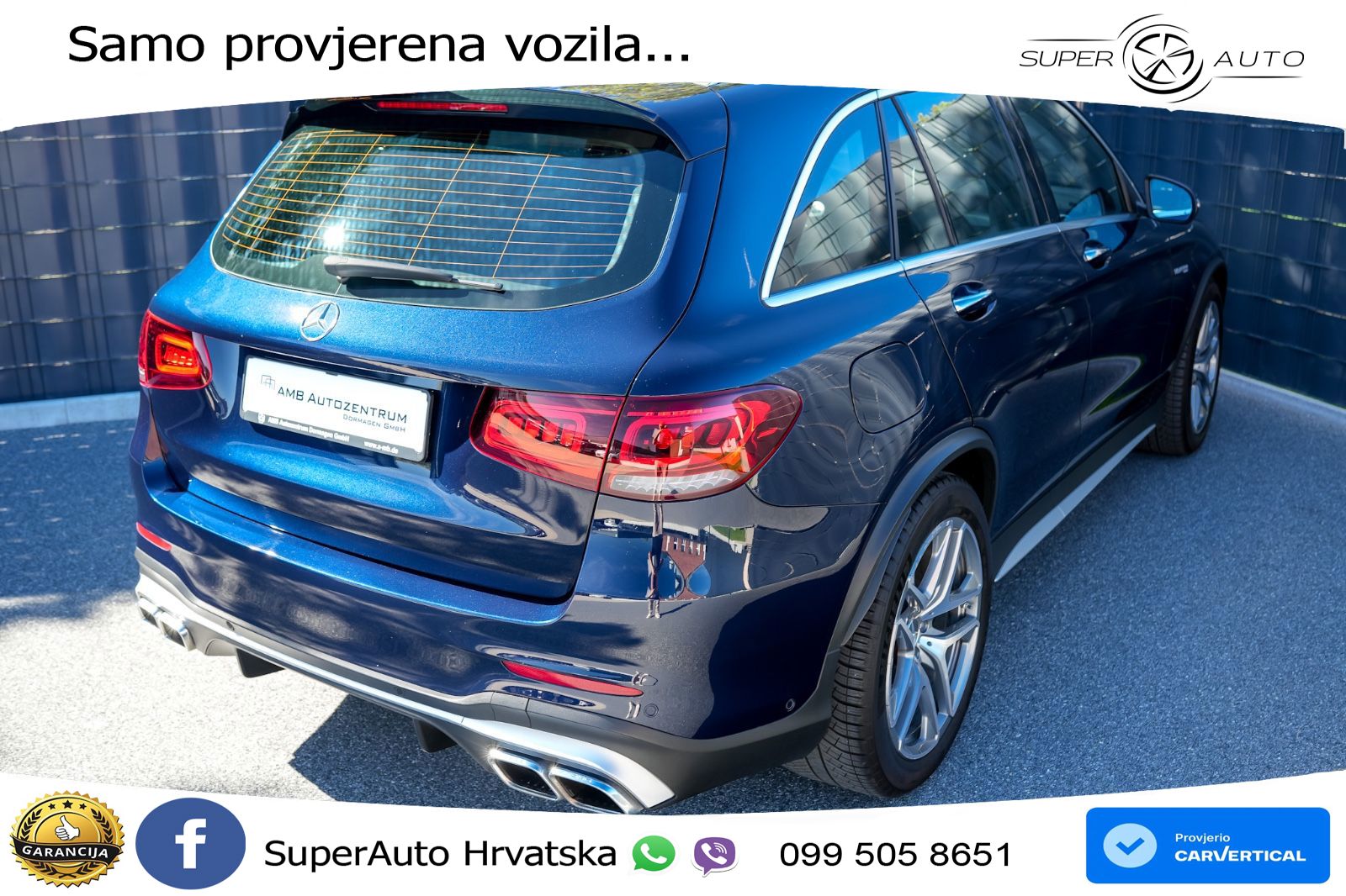 Mercedes AMG GLC 63 S V8 (510 KS) 4MATIC+ MCT LED+GR SJED+ACC