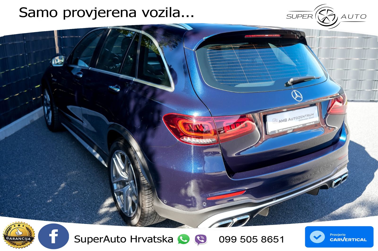 Mercedes AMG GLC 63 S V8 (510 KS) 4MATIC+ MCT LED+GR SJED+ACC