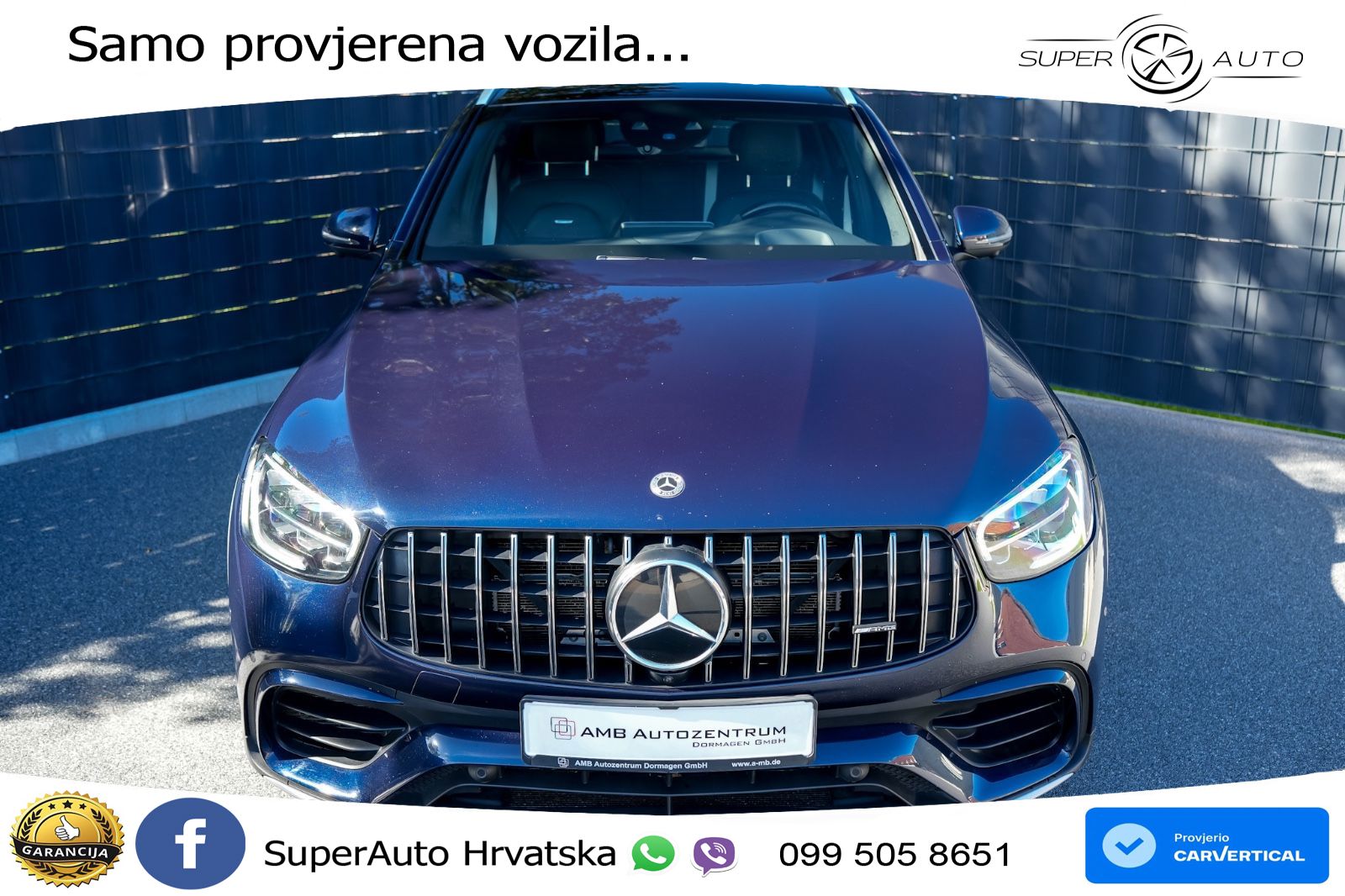 Mercedes AMG GLC 63 S V8 (510 KS) 4MATIC+ MCT LED+GR SJED+ACC