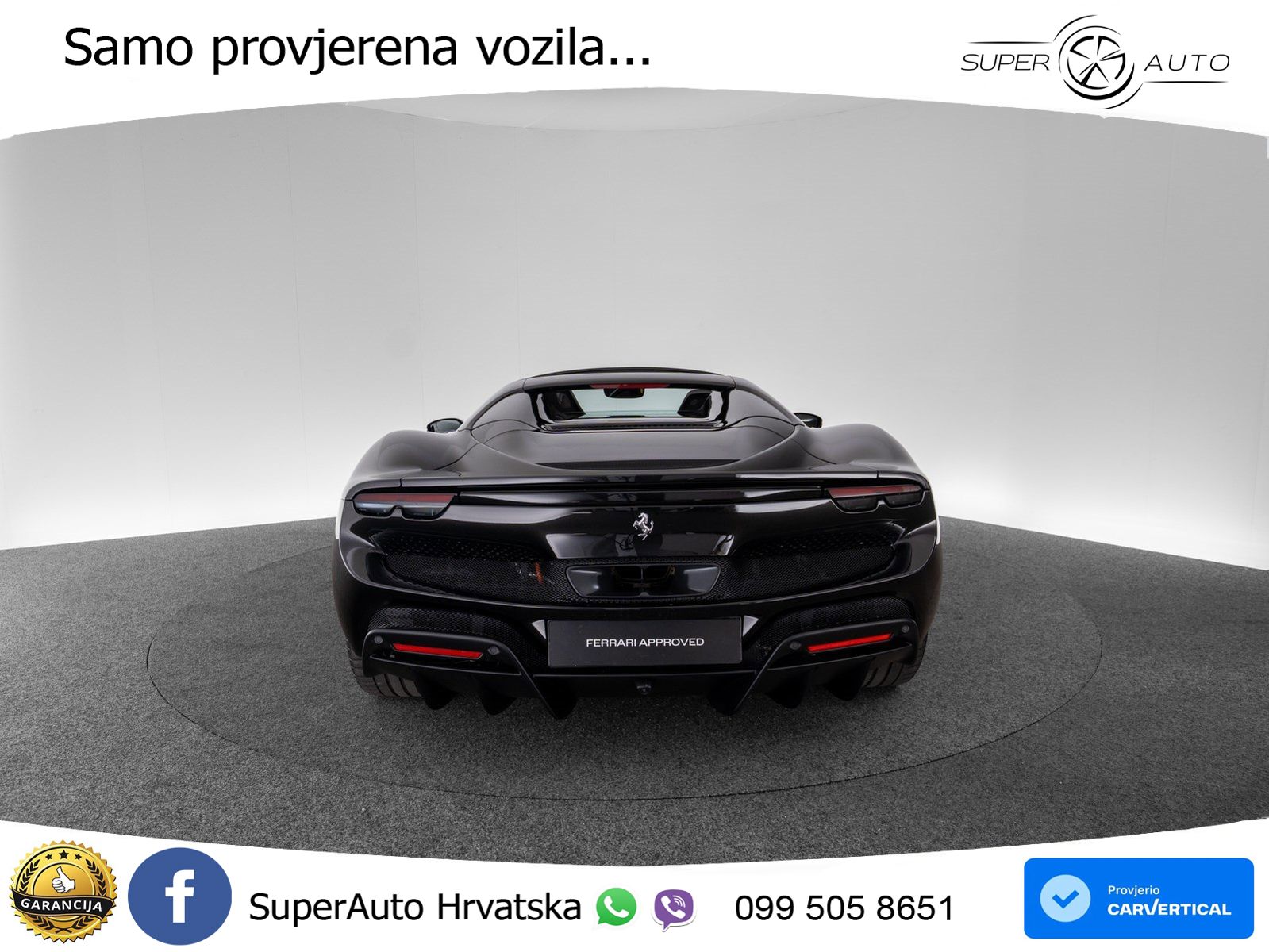 Ferrari 296 GTS 3.0 V6 (830 KS) F1 DCT LED+ACC