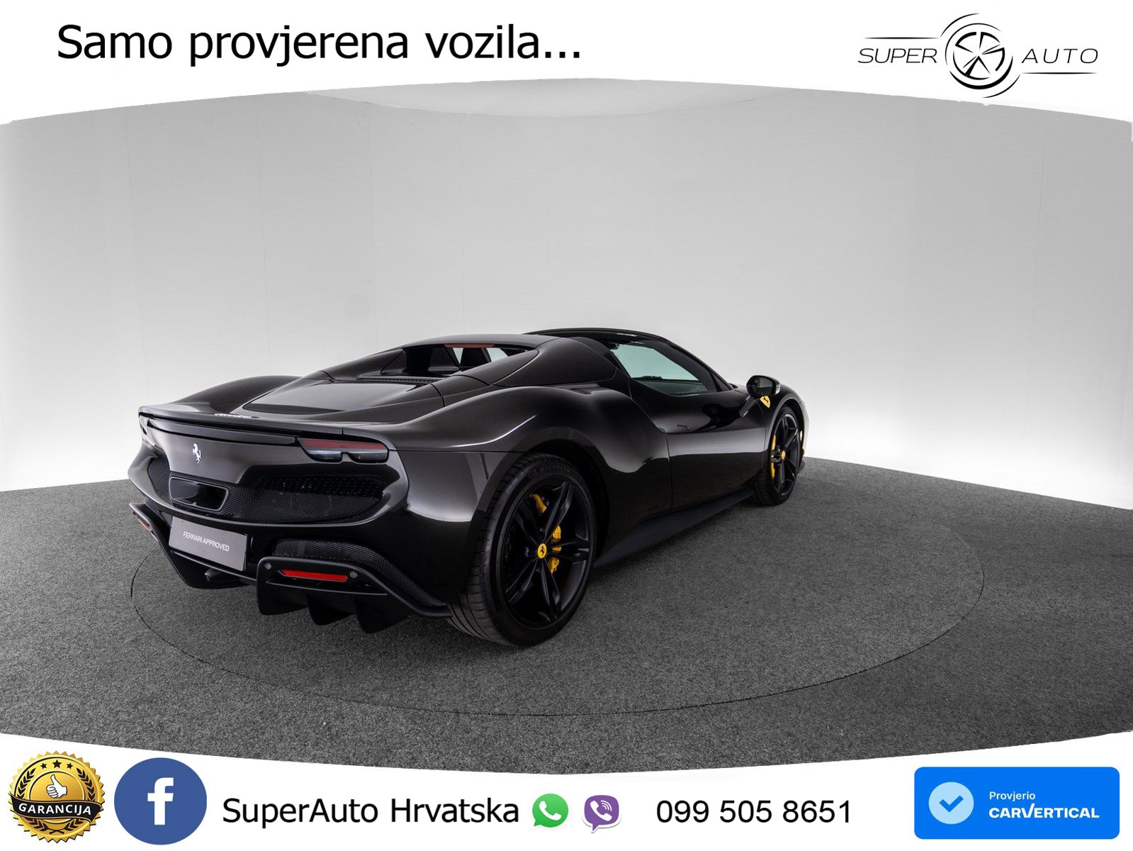 Ferrari 296 GTS 3.0 V6 (830 KS) F1 DCT LED+ACC