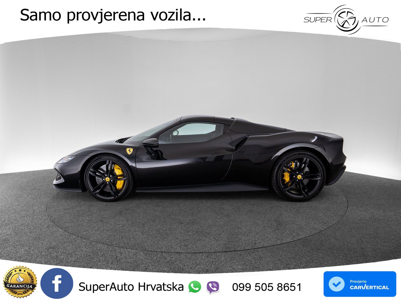 Ferrari 296 GTS 3.0 V6 (830 KS) F1 DCT LED+ACC