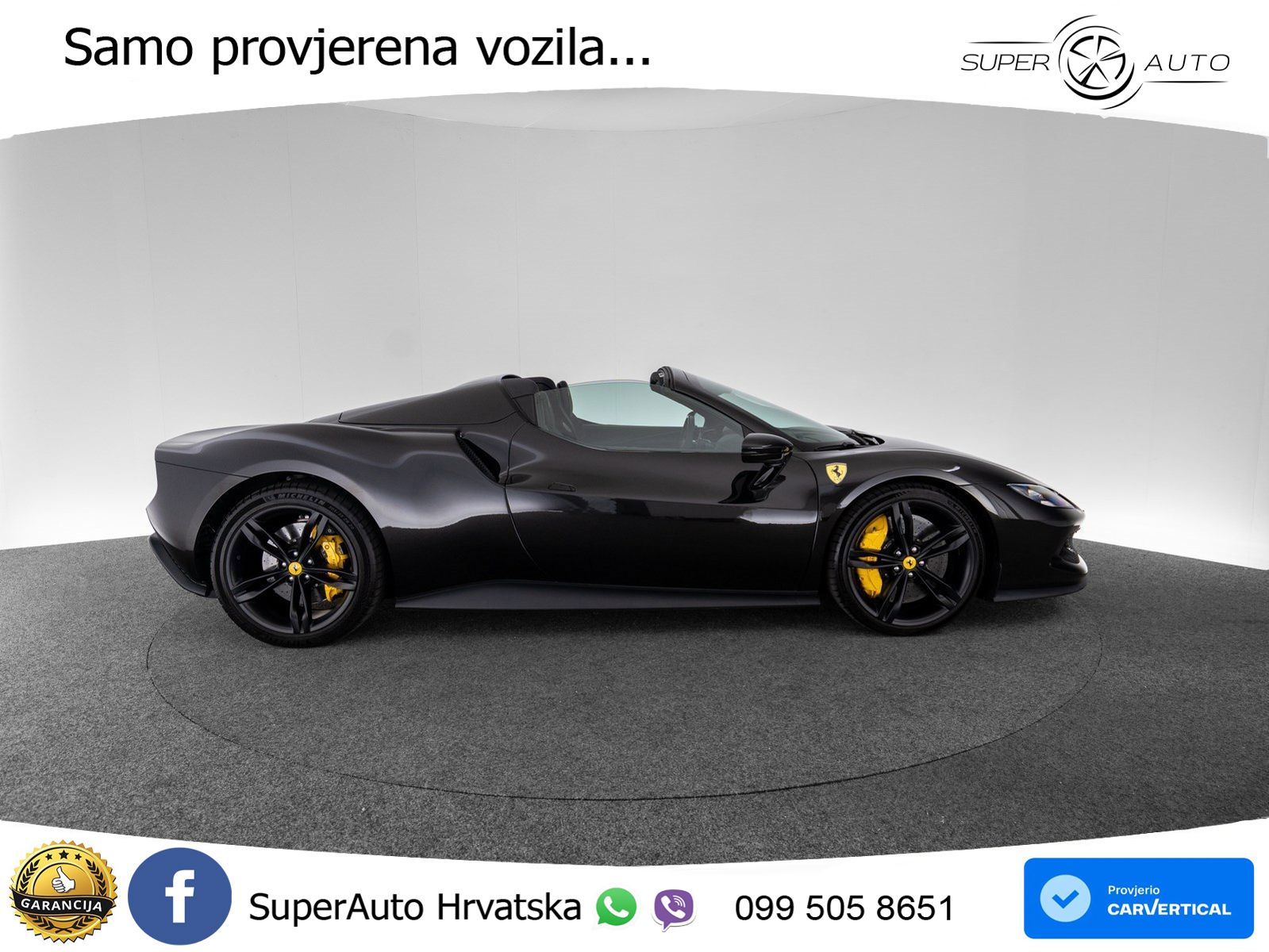 Ferrari 296 GTS 3.0 V6 (830 KS) F1 DCT LED+ACC