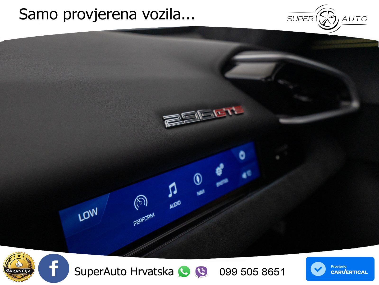 Ferrari 296 GTS 3.0 V6 (830 KS) F1 DCT LED+ACC
