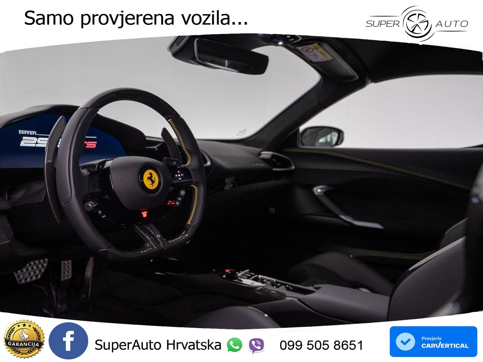 Ferrari 296 GTS 3.0 V6 (830 KS) F1 DCT LED+ACC