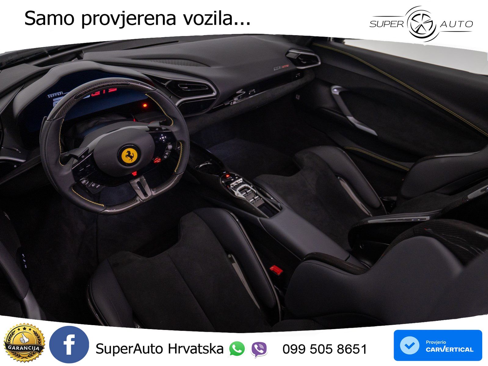 Ferrari 296 GTS 3.0 V6 (830 KS) F1 DCT LED+ACC