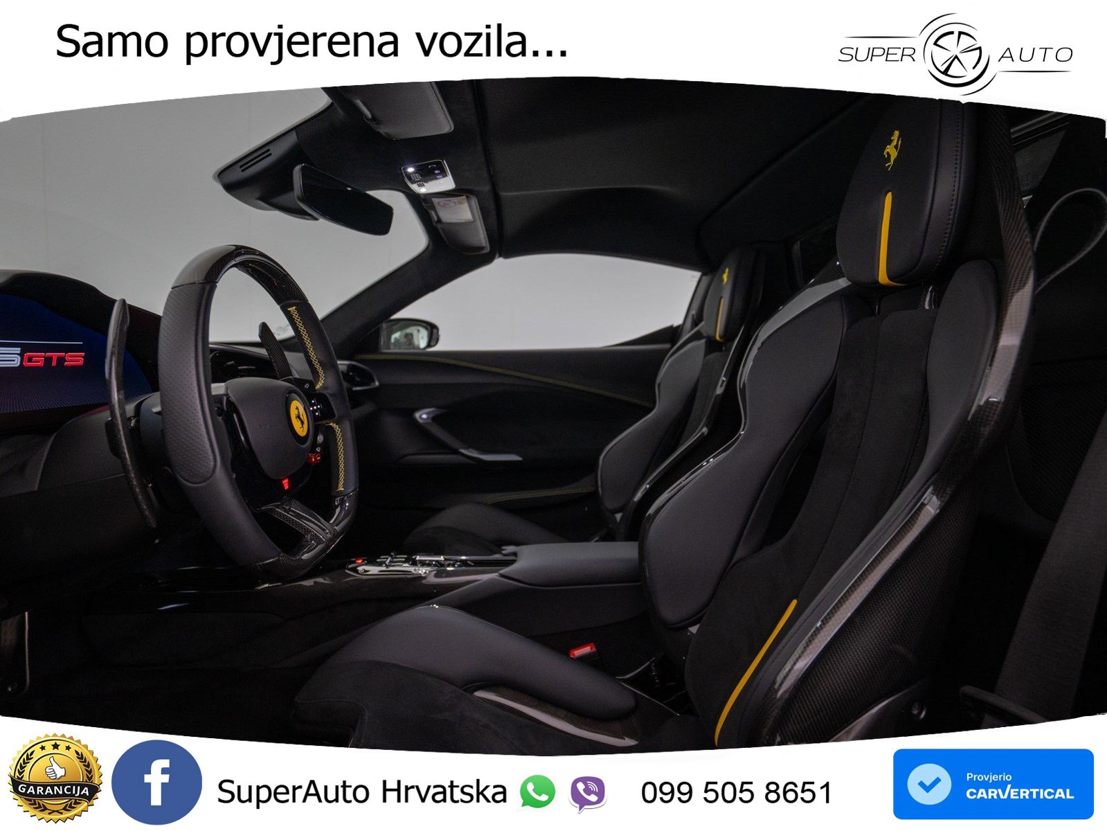 Ferrari 296 GTS 3.0 V6 (830 KS) F1 DCT LED+ACC