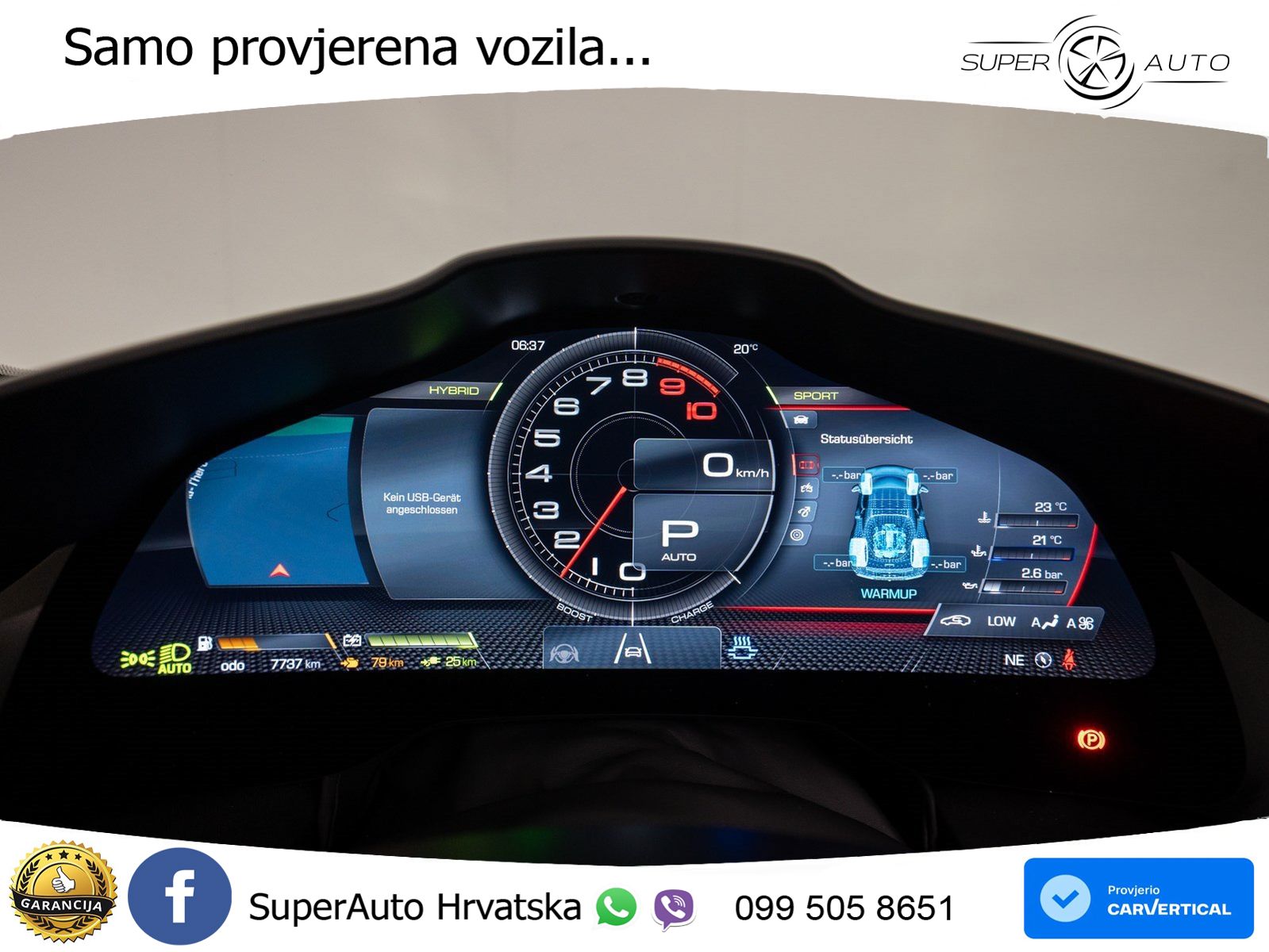 Ferrari 296 GTS 3.0 V6 (830 KS) F1 DCT LED+ACC