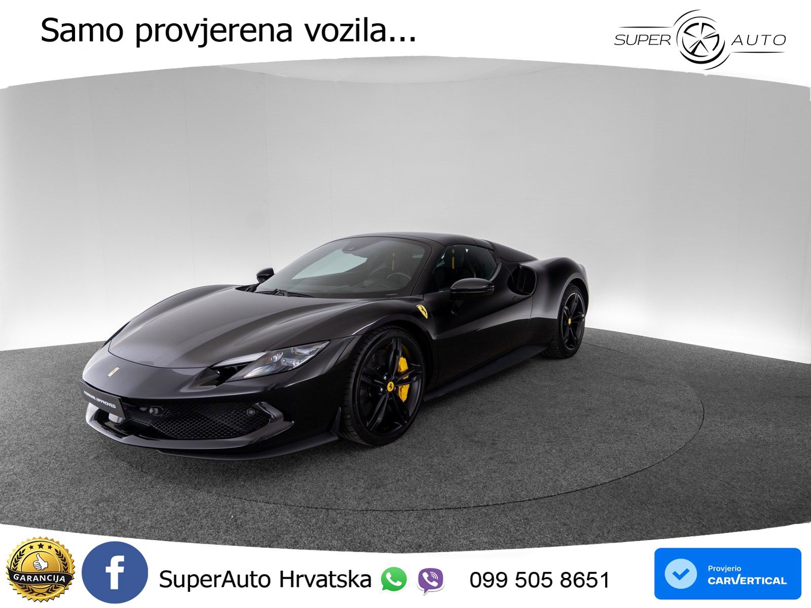 Ferrari 296 GTS 3.0 V6 (830 KS) F1 DCT LED+ACC