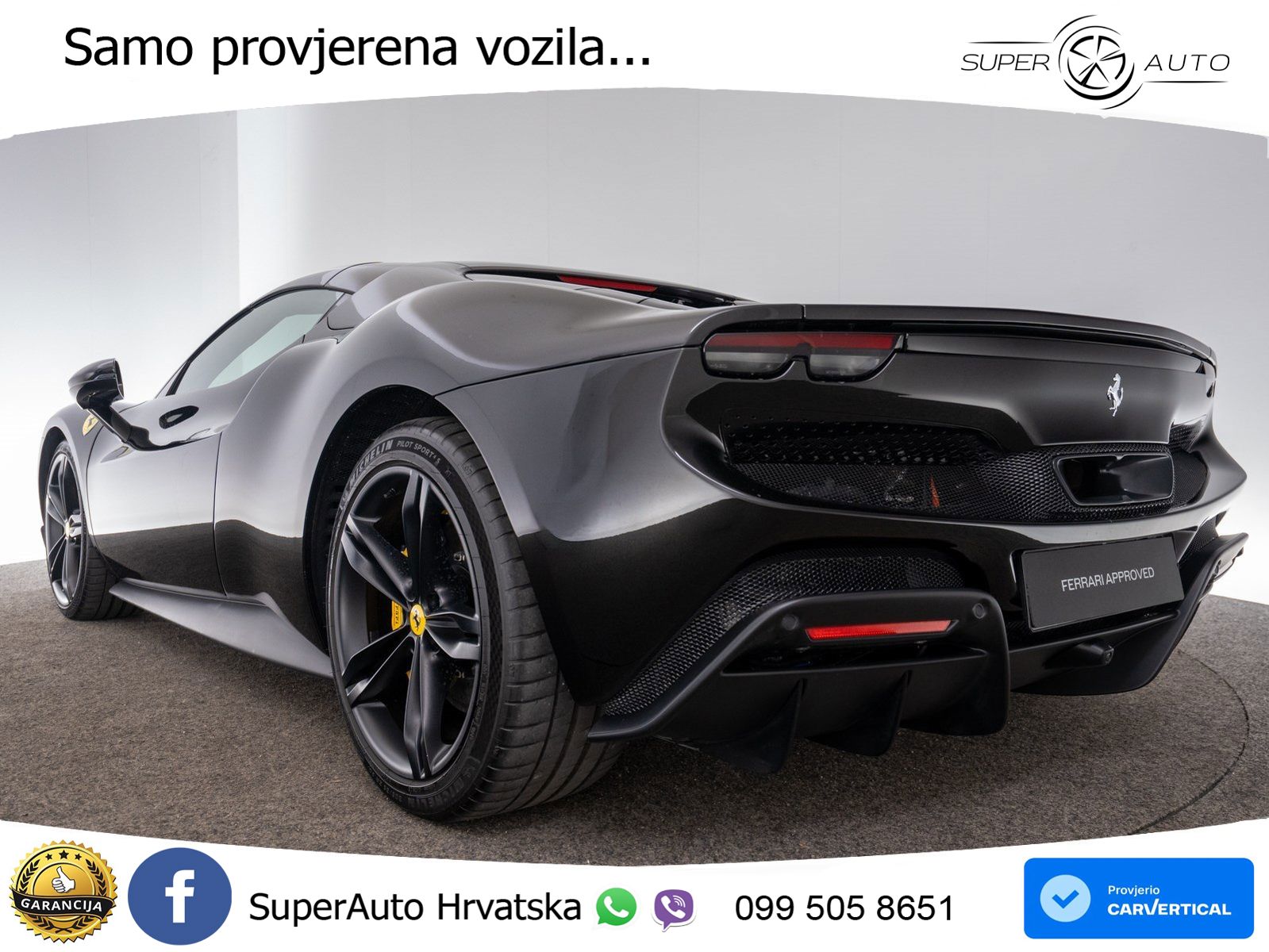 Ferrari 296 GTS 3.0 V6 (830 KS) F1 DCT LED+ACC