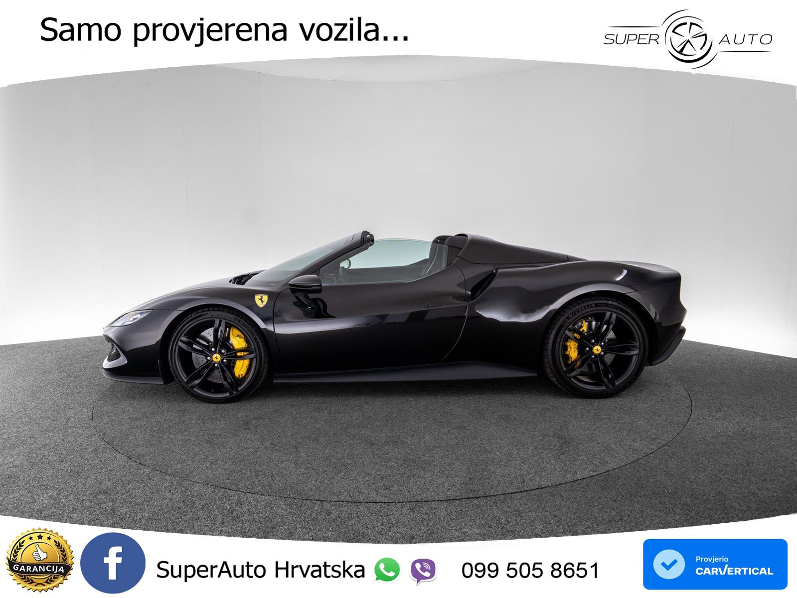 Ferrari 296 GTS 3.0 V6 (830 KS) F1 DCT LED+ACC