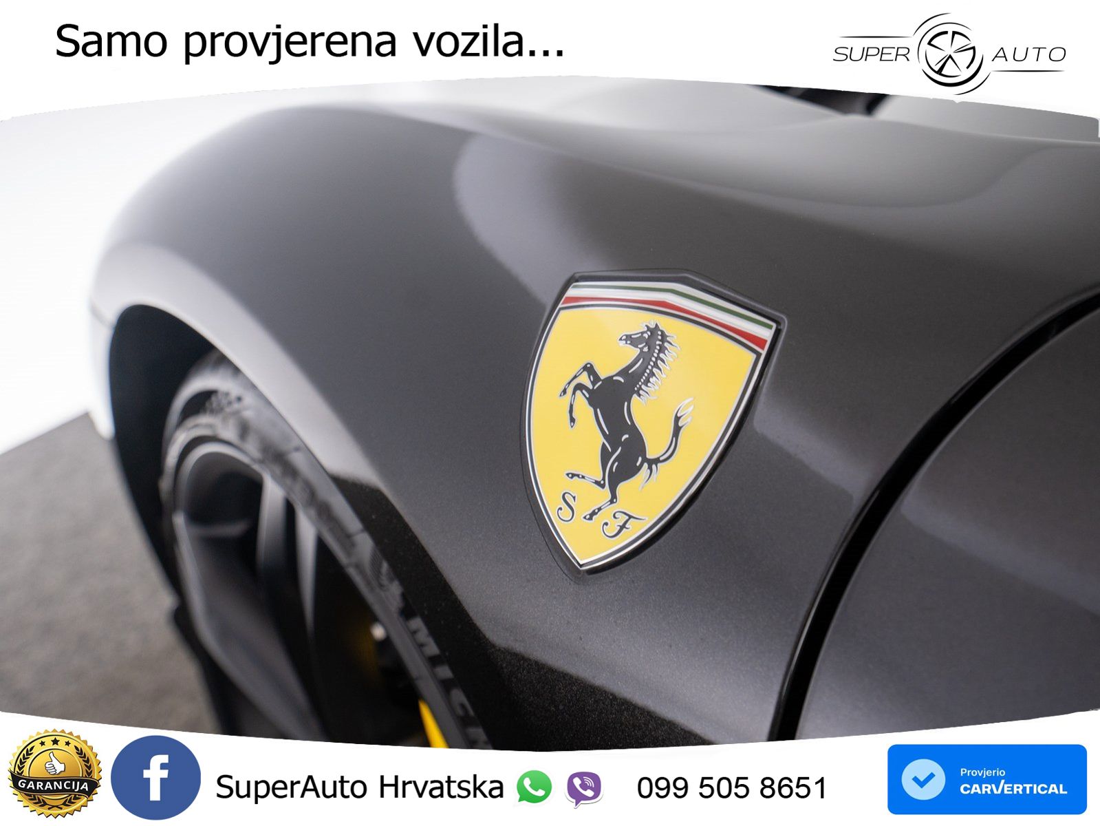 Ferrari 296 GTS 3.0 V6 (830 KS) F1 DCT LED+ACC