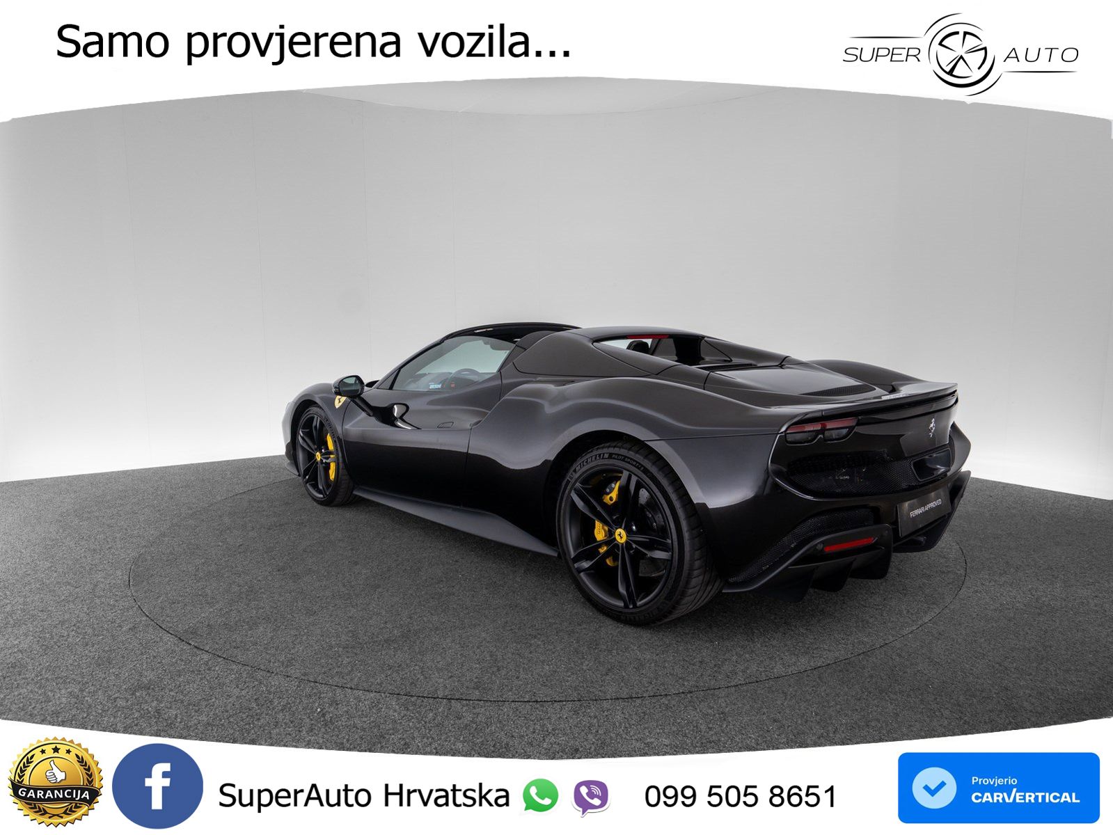 Ferrari 296 GTS 3.0 V6 (830 KS) F1 DCT LED+ACC
